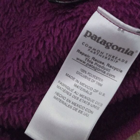 Patagonia Womens Re-Tool Snap-T Fleece Pullover Berry Size Medium - Picture 6 of 7